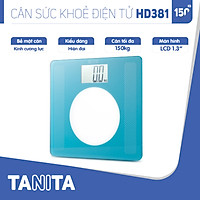 Cân sức khoẻ điện tử Tanita HD381 Nhật Bản, Cân tanita, chính hãng nhật bản,cân điện tử,cân chính hãng,cân nhật bản, cân sức khoẻ y tế, cân sức khoẻ gia đình, cân sức khoẻ cao cấp,cân 120kg,cân 130kg,cân 150kg,Cân sức khoẻ mini