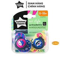 Ty ngậm thoáng khí cho bé Tommee Tippee Air 6-18 tháng (vỉ đôi) - Chim sẻ xanh