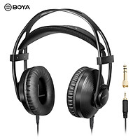 Tai Nghe Boya By-Hp2 Chuyên Nghiệp Âm Thanh Có Độ Trung Thực Cao Đệm Tai Bằng Da Cắm 3,5Mm 6,35Mm