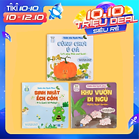Sách Tương Tác - Bộ Vườn nhà Hạnh phúc(3 cuốn) - Sách Truyện Song Ngữ Tiếng Việt - Anh (Sách Đọc To cho bé từ 0-1-2-3-4-5-6 tuổi)