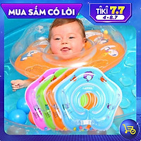Phao bơi cho trẻ sơ sinh/phao bơi chống lật đỡ cổ nhiều màu sắc, kèm bơm tay - Hàng chính hãng