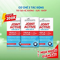 Combo 3 hộp Viên Sụn Khớp Goodhealth Joint Active - Với UC2 Tái Tạo Và Duy Trì Sụn Khớp - Giúp Khớp Khỏe Dễ Dáng Vận Động – 100% Chính Hãng Từ New Zealand