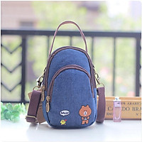 Vải Hoạt Hình Totoro Nữ Mini Tote Túi Xách Tay Nữ Đeo Vai Đeo Chéo Túi Đựng Tiền Điện Thoại Nữ Túi Bolso Bolsa Dành Cho Bé Gái