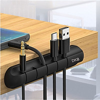 Phụ kiện giữ dây cáp sạc, Giá đỡ Silicon mini cố định dây cáp sạc cho các thiết bị điện tử trên bàn làm việc - Hàng chính hãng DKB