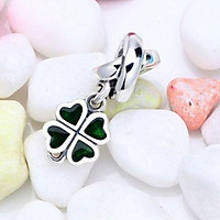 Charm Treo Cỏ 4 lá bạc s925