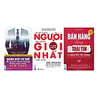 Combo Đỉnh Cao Nghệ Thuật Bán Hàng (Bộ 3 Cuốn Bán Hàng Bằng Cả Trái Tim + Để Trở Thành Người Bán Hàng Giỏi Nhất Thế Giới + Ngôn Ngữ Cơ Thể - Bí Quyết Chiến Thắng Trong Mọi Cuộc Đàm Phán) (Quà Tặng: Bút Animal Kute')