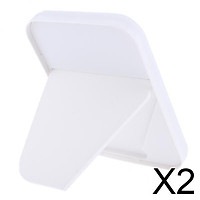 2x8.7"  Portable Folding Cosmetic Tabletop Stand Makeup Mirror Travel White
