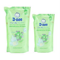 Combo Nước Rửa Bình Sữa Dạng Túi D-nee - Xanh lá (400ml+600ml)