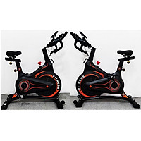 Xe Đạp Tập Thể Dục FitNess-290 - Mẫu Mới Kháng Lực Từ- Có Đồng Hồ Đo Nhịp Tim - Giá Để Điện Thoại