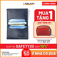 Ví Bóp Nam Nữ Nhỏ Gọn Cao Cấp Thời Trang Nhiều Ngăn Name Card Danh Thiếp Thẻ Galaxy Store GVMB0607NU (8x10.5cm) - Hàng Chính Hãng