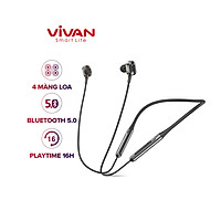 Tai Nghe Bluetooth Đeo Cổ Thể Thao VIVAN Liberty N100 Kháng Nước IPX4 - Hàng chính hãng