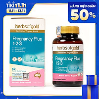 Herbs Of Gold Pregnancy Plus 1-2-3 - Viên uống hỗ trợ bổ sung vitamin, khoáng chất cho phụ nữ mang thai và cho con bú