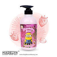 Sữa Tắm Trắng Da Hương Dâu Tây - MADELYN MINIONS BOOSTER BATH AND SHOWER STRAWBERRY ANGEL 500ml