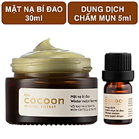 Combo Mặt nạ bí đao cocoon 30ml + Dung dịch chấm mụn bí đao cocoon 5ml