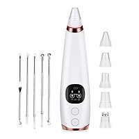 Electric Blackhead Remover with 5 Acne Needles Facial Pore Cleanser Nose Blackhead Acne Vacuum Extractor Face Blackhead