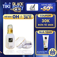 Bộ SP dưỡng trắng da mặt: Kem Face Pháp 50g + Serum 50ml - Giúp Dưỡng Trắng Da Mềm Mịn Căng Bóng