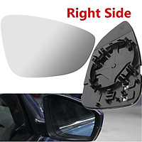 1 PCS Side Mirror Glass FIT FOR VW EOS CC Heated W/Holder Right Side