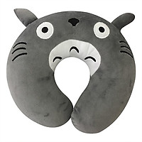 Gối kê cổ chữ u văn phòng, du lịch Totoro màu xám 25cm