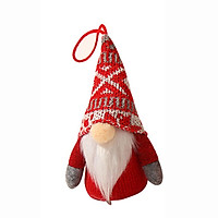 Christmas Decoration with Light, Light-up Faceless Old Man Knitted Wool Rudolph Doll Mall Window Decoration Props