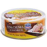Cá ngừ xắt khúc ngâm dầu Seacrown 140g - 02601