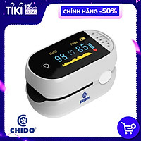 Máy đo kiểm tra nồng độ bão hòa oxy Spo2 trong máu theo dõi nhịp tim Chido kẹp ngón tay công nghệ Nhật Bản siêu chính xác-Hàng chính hãng
