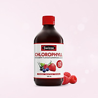 Nước diệp lục giúp thanh lọc thải độc cơ thể vị dâu Swisse Chlorophyll Mixed Berry (500ml)