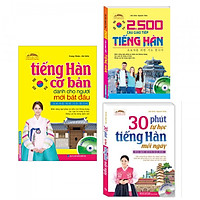 Combo Sách Học Tiếng Hàn: Tiếng Hàn Cơ Bản Dành Cho Người Mới Bắt Đầu + 2500 Câu Giao Tiế