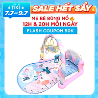 Thảm Nhạc Cho Bé Nằm Chơi Hươu Chân Hồng, Chân Xanh (Giao Đúng Mẫu)