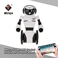 Robot Thông Minh Wltoys Cảm Biến Điều Khiển Bằng Ứng Dụng F4 0.3MP Camera Wifi FPV Cho Trẻ - Trắng 