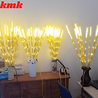 Đèn LED Bông lúa trang trí tết 2022, Tài, Bàn Thờ Gia Tiên - Bó 10 bông màu vàng ấm - Đại Diện Cho Sự Âm Lo,Đủ Đầy,Sung Túc Cả Năm 2022