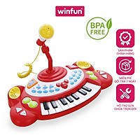 Đồ chơi đàn điện tử kèm mic thu âm cho trẻ từ 18 tháng trở lên Winfun 2055-NL