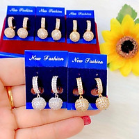 Bông tai nữ cao cấp dát vàng 18k
