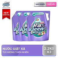 Combo 3 Túi Nước Giặt Xả MaxKleen Thiên Nhiên 2.2kg