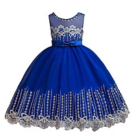 Kids Girls Tutu Dress Flower Girl Bow Dress Red Princess Skirt Costume