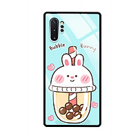 Ốp Lưng Cho Điện Thoại SAMSUNG GALAXY NOTE 10 PLUS - Mặt Lưng Kính Cường Lực - 9461 BUNNY01 - Hàng Chính Hãng