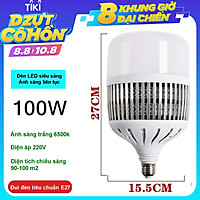 Bóng đèn Led Bulb 50w, 80w, 100w, 150w đui E27, tản nhiệt NHÔM, ánh sáng trắng, dùng cho chụp ảnh, quay phim, live stream
