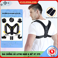 Đai Chống Gù và Định Hình Lưng cao cấp HT SYS Back Posture Corrector - HTBPC01/HTBPC02 - Giúp định hình lại dáng đứng, tư thế ngồi, hỗ trợ làm giảm tình trạng gù lưng, vẹo cột sống
