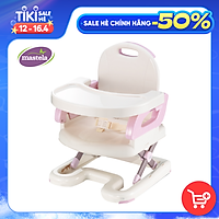 Ghế ngồi dặm cho bé gập gọn, nâng hạ độ cao BPA Free - Mastela 7110 - 7112 - ăn dặm BWL kiểu nhật - tặng áo yếm Mastela