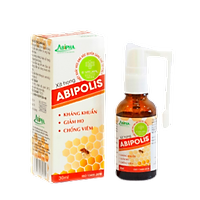Xịt họng keo ong Abipolis 30ml đỏ - Dùng phổ biến hơn tại Phòng khám, Hô hấp, Tai mũi họng.