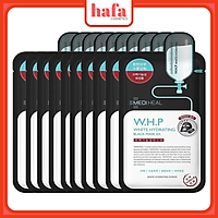 Combo 10 Mặt nạ Than hoạt tính Dưỡng Trắng Da Mediheal W.H.P White Hydrating Charcoal-Mineral Mask 25ml x10