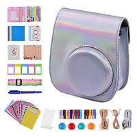 Bộ vỏ máy ảnh Fujifilm Instax 11 với 12 phụ kiện đi kèm bao gồm túi máy ảnh/ dây đeo/ bọc hình màu sắc