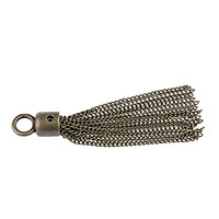 70mm Long Metal Chain Tassel Charm Pendant Tassels Jewelry Making Craft DIY Sweater Chain Key Rings