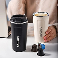 Cốc Giữ Nhiệt Coffeeholic Inox 304 Dung Tích 510ml Cao Cấp Kiểu Dáng Hàn Quốc Cầm Tay Sang Trọng BNG07
