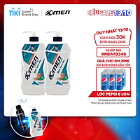 Combo 2 Tắm Gội X-Men Clean & Fresh 2in1 Sạch Sâu 630g/chai