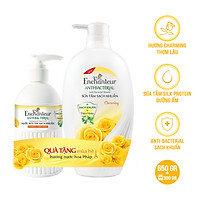 Sữa tắm sạch khuẩn Enchanteur Charming 650g - Tặng nước rửa tay 300g SMP 2021