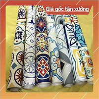 Decal gạch bông - dán kính - dán tường - dán bếp ô vuông 15x15cm - Trang trí nhà cửa -