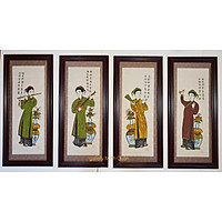 Bộ tố nữ ” Tranh dân gian đông hồ”