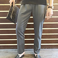 Quầ Nam Quần Đũi Trắng Nam Quần Dài Quần Mặc Hè Quần đũi dài nam ống côn cạp chun dây rút