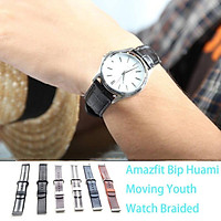 Stylish For Amazfit Bip Watch Braided Nylon Wristband Hand Ring Replacement