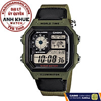 Đồng hồ nam dây vải Casio Standard chính hãng AE-1200WHB-3BVDF